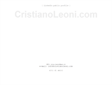Tablet Screenshot of cristianoleoni.com